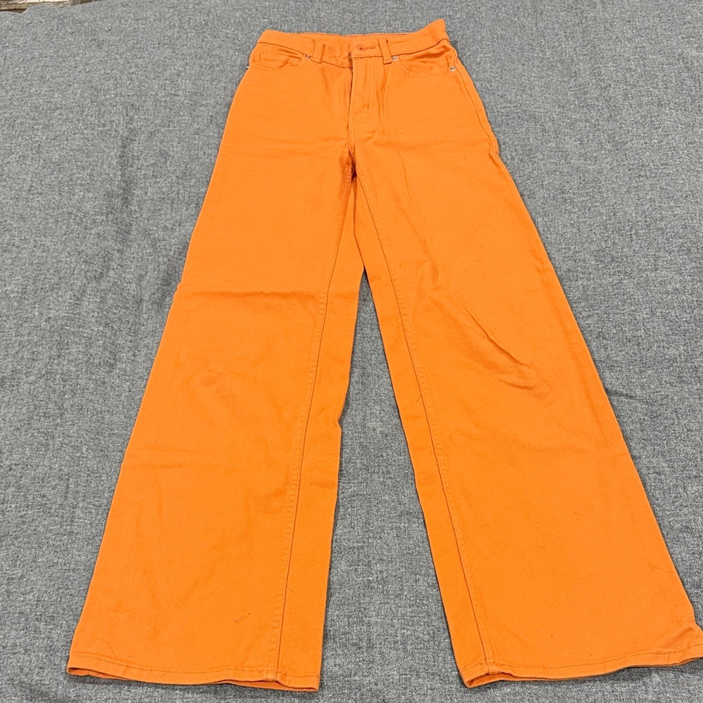 Divided Orange Wide-Leg Jeans